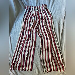 Dimora Maximalist Striped Silk Tent Pants